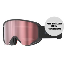 ATOMIC Savor for Adults - Black - Comfortable Live Fit Frame - Clear View Thanks to Flash Lens Technology - Over The Glasses Compatible for Glasses Wearers