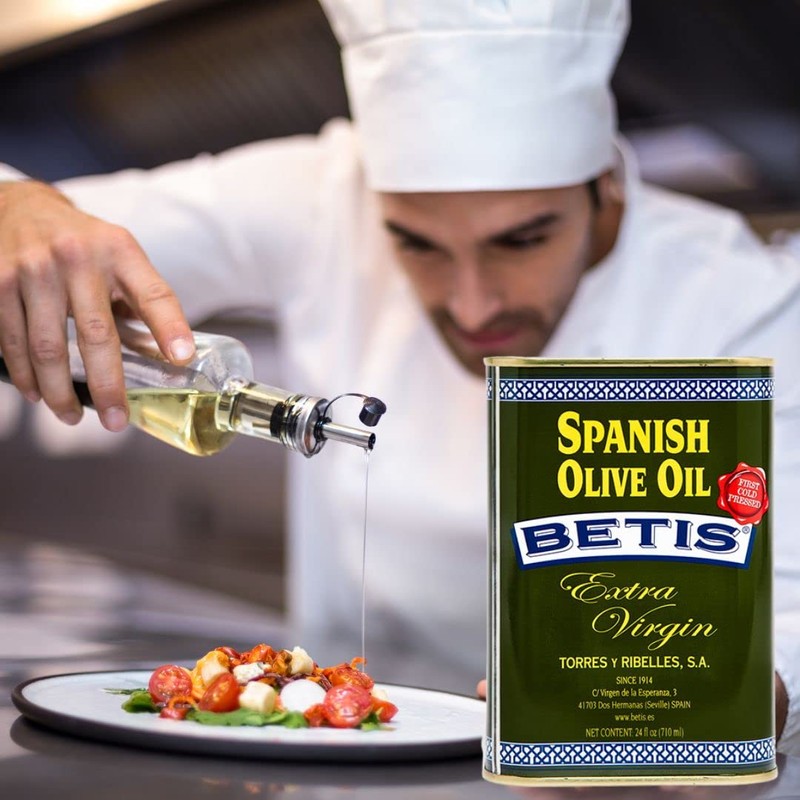 Betis Extra Virgin Olive Oil 24oz in Can, Organic Refined