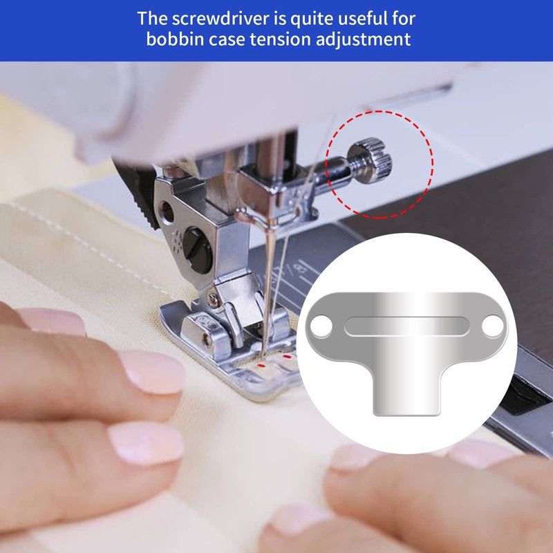 7 Piece Sewing Machine Cleaning Kit Include Tweezers Double Ended