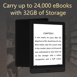 Bigme E-Reader, 6" E-Ink Display, 10+ Reading Tools, Quad-Core 1.8GHz, Wi-Fi, Bluetooth, 1TB Memory Expansion, Black