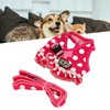 Dog Harness Leash Adjustable Escape Proof Breathable Safe Dots Design