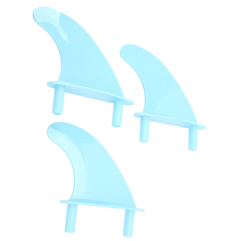 Surfboard Fins Soft Top Tri Fin Set PVC Plastic for