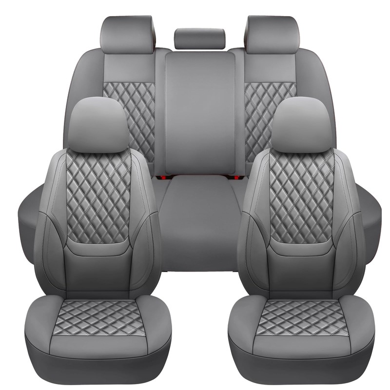 NS YOLO Full Coverage Leather Car Seat Covers Full Set,Waterproof