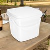Plastic Bucket with Handle and Lid Reusable Water Bucket Container