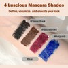 4PCS Waterproof Mascara Set – Black, Brown, Burgundy & Blue