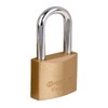 Iron padlock, brass color, 50mm long, box, Basic