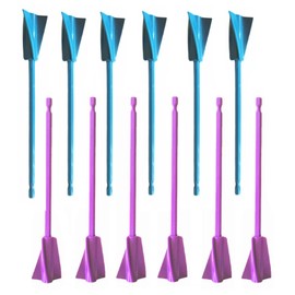 Resin Mixer Paddles,12 PCS Drill Mixing Attachment,Reusable Paint Mixer for Drill, epoxy drill paddles drill mixer Drill Attachment Resin Molds Mixing,Epoxy Tumblers Cups