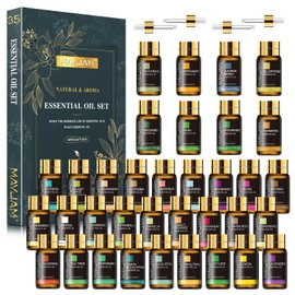 MAYJAM MAYJAM 35PCS Essential Oil Gift Set and 100ML/3.38FL,OZ Rose Essential Oil