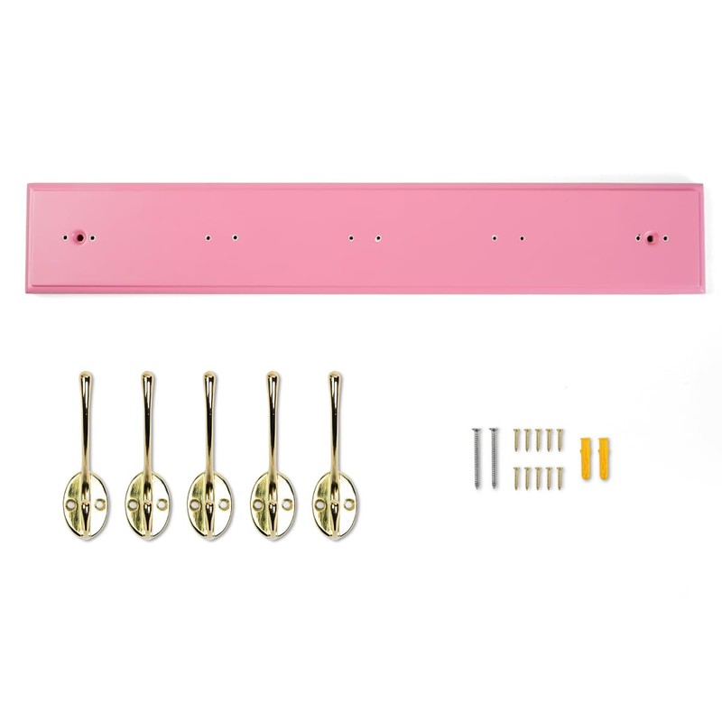 JYL HOME Wall Mount Bamboo Coat Rack, 17 Inch 5