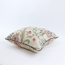 Kawashima Textile Celcom LL1725 Morris Design Studio Back Cushion Cover Marie Isabelle Red 17.7 x 17.7 inches (45 x 45 cm)