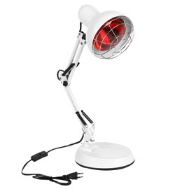 Btstil Infrared lamp, 150 W red light lamp, heat lamp, infrared lamp for treatment of colds and muscle relaxation, heating lamp