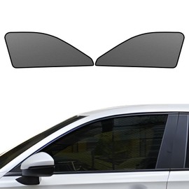 BLUESEATEC Honda Civic FL Series Blackout Mesh Curtain Magnetic Sun Shade FL1/4/5 R3.9-Current Side Driver Passenger Seat Sunshade 2 Pieces
