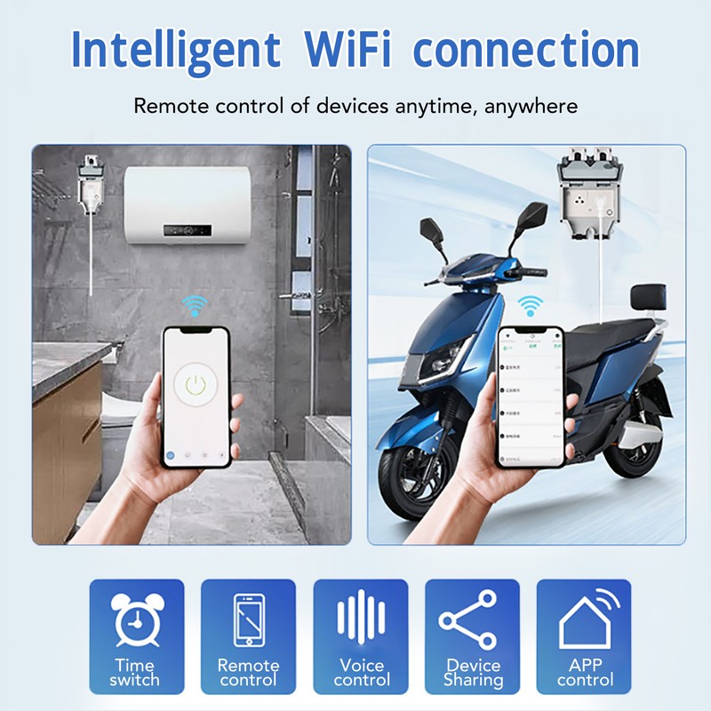 Outdoor Outlet WIFI IP66 Waterproof Socket With Timer for Patio