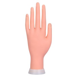 Jzhen Adjustable Nail Art Model Hand DIY Nail Practice Manicure Model Practice Hand Soft