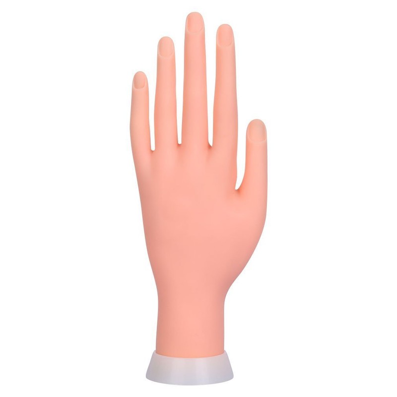 Jzhen Adjustable Nail Art Model Hand DIY Nail Practice Manicure
