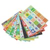 12PCS Educational Posters for Kids Cartoon Learning Poster Waterproof English