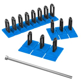 UHANBUT 4PCS Car Dent Repair Tools, Heavy Duty Auto Glue Tabs Dent Remover Tool with Metal Rod, Universal Vehicle Body DIY Hand Tool, Paintless Dents Puller Accessories for Car Dents Repair (Blue)