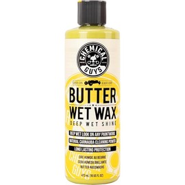 Chemical Guys WAC_201_16 Butter Wet Wax, Deep Wet Shine for Cars, Trucks, SUVs, RVs & More, 16 fl oz, Banana Scent