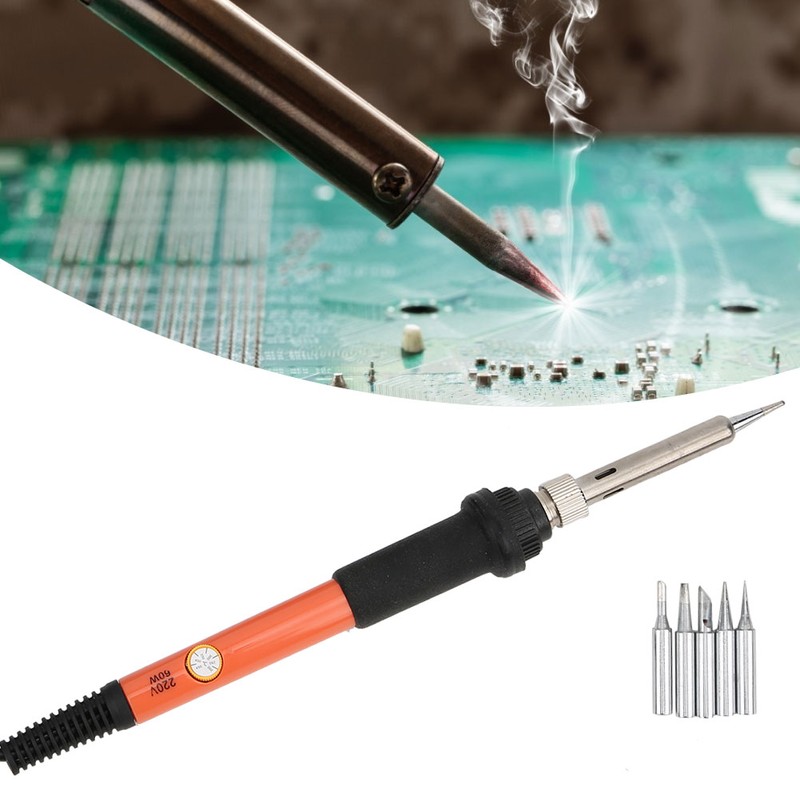 20Pcs Electric Soldering Iron Set Temperature Adjustable Without Switch Welding