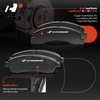 A-Premium Front & Rear Ceramic Disc Brake Pads Set Compatible