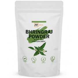 mGanna 100% Natural Bhringraj Powder Pure Eclipta Alba For Hair Health & Skin 0.22 LBS 100 Grams