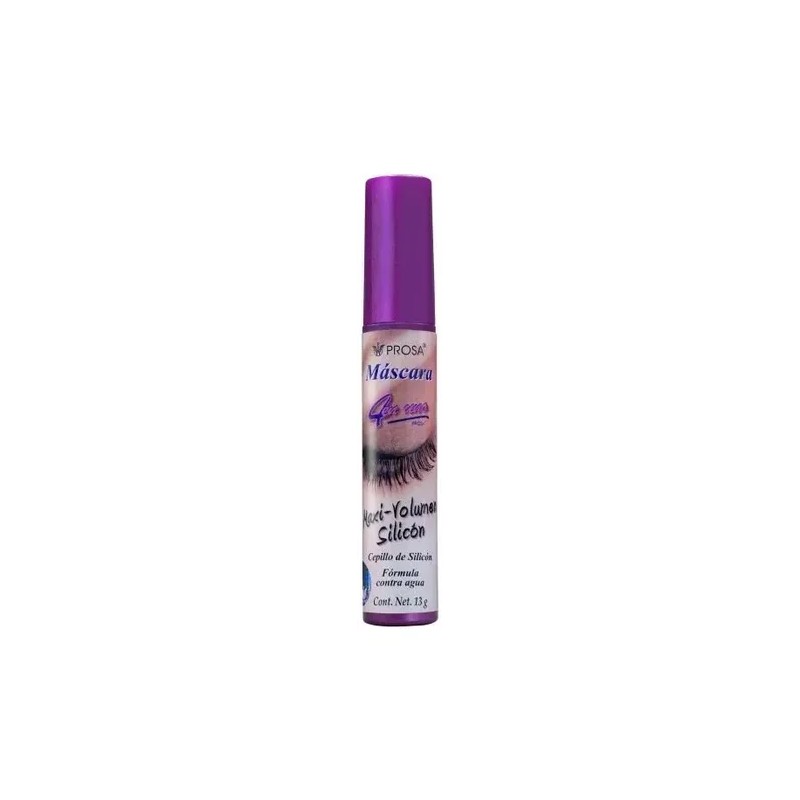 Rimel Maxi Volumen Silicón Waterproof 6ml 13g Color Negro
