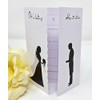 Pack of 10 Silouette Wedding Invitations with ribbon and envelopes-