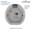 Atrium Modern Design Alarm Clock Analogue Quartz No Ticking with