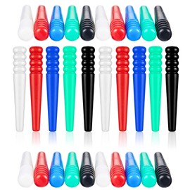 VODZUP Colorful 5-Color 30-Piece Set of Durable Plastic Cribbage Pegs - Perfect Tapered Design for Traditional Cribbage Board Games