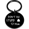 HZJ-AIGO Funny Gifts for Teenage Boys Girls,Love Mum Keychain,Novelty Gifts