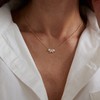 Tasiso Diamond Necklaces for Women Dainty Flower Necklace 14k Gold