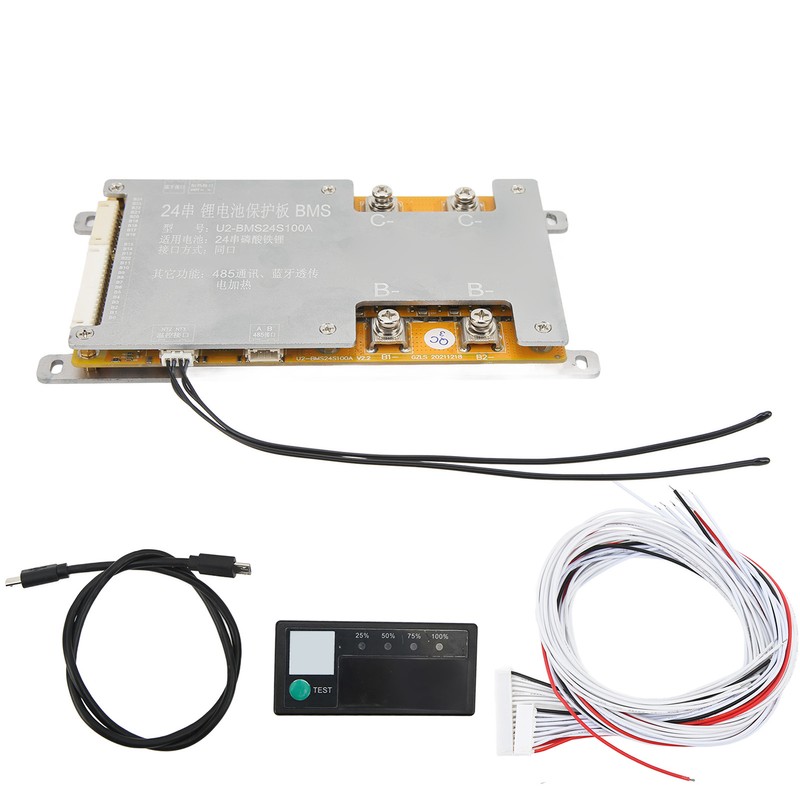 Lithium Battery Protection Board 24S 72V 120A Active Balance PCB