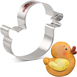 LILIAO Animal Duck Cookie Cutter, 3.6", Stainless Steel