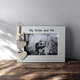 Uncle and Me 6x4 Picture White Photo Frame Birthday Christmas Gift From Niece Nephew