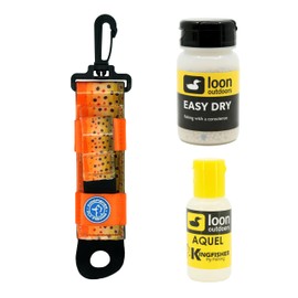 Loon Outdoors Aquel and Easy Dry Dry Fly Floatant with Kingfisher Combo Holder