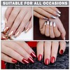 QIUFSSE Mirror Nail Polish Metallic Nail Polish Long Lasting Mirror