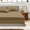 Zipper Fitted Sheet - Twin Size, 8 Inch Deep Pocket,