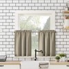 No. 918 Martine Microfiber 3-Piece Kitchen Curtain Set, 54" x