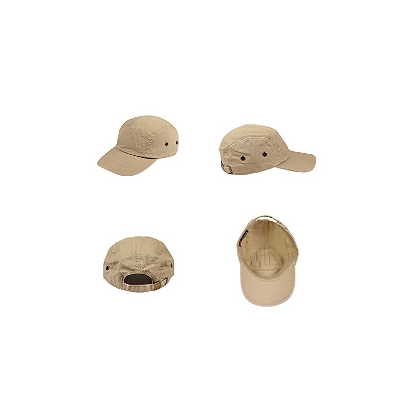 New Hattan Jet Cap, Men's Hat, 100% Cotton, Stone-Washed, Military