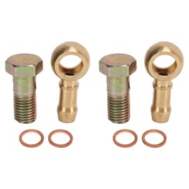 2 Set M12x1.25mm to 3/8in Turbo Water Banjo Bolt Good Sealing Turbocharger Water Line Pipe Banjo Connector Kit