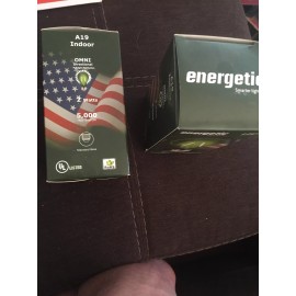 energetic 2 Lot energetic led green light clear glass a19 2watt 5000hour omni directional