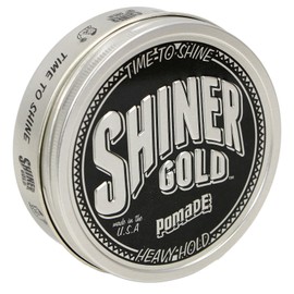 Shiner Gold Pomade | Strong Hold | High Shine | Water-based | Coconut Scent, 4oz. Pack of 3