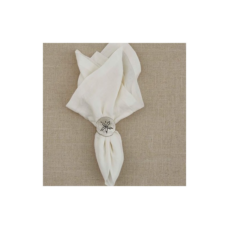 Split P Sand Dollar Napkin Ring Set of 4
