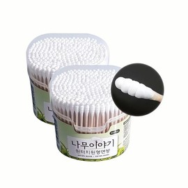 One-touch round cotton swab 300EA 6 packs Disposable cotton swab Cleaning supplies Makeup Hygiene Toiletries Body care Cash on delivery or payment upon order / 원터치 원형면봉 300EA 6팩 일회용 면봉 청소 용품 화장 위생 세면 도구 바디 케어 착불 또는 주문시 결제