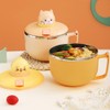 LUPATDY Ramen Bowl with Lid, Instant Noodle Bowl 1200 ml,