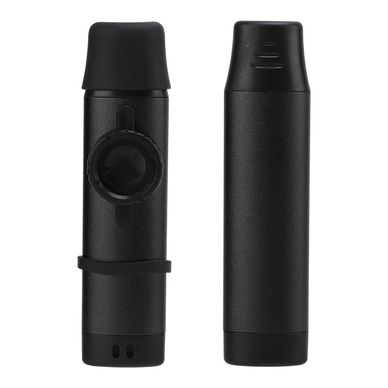 Metal Kazoo Resin Mouthpiece Adjustable Tightness Wind Instrument with Flute
