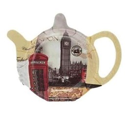 Classic London Tea Bag Holder - Durable Melamine