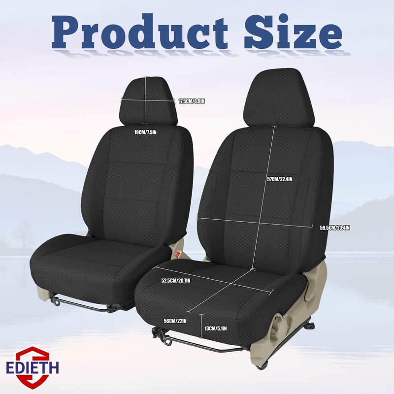 EDIETH Heavy Duty Front Seat Covers for Toyota 4Runner 1996