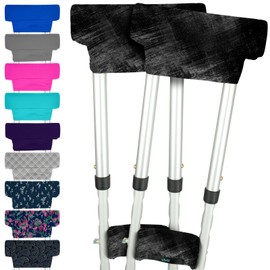 Vive Premium Hand Grips & Crutch Pads - Comfortable, Breathable, Machine Washable Padding - Moisture Wicking & Odor Reducing Pillow Accessory Covers for Adult & Youth Walking Crutches