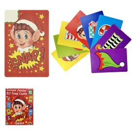 Lizzy 1 x Christmas Snap Card Game | Kids Memory Pair Game Xmas Snap Cards Stocking Filler Christmas Eve Box Party Favours Loot Bag Fillers Lucky Dip for Boys and Girls